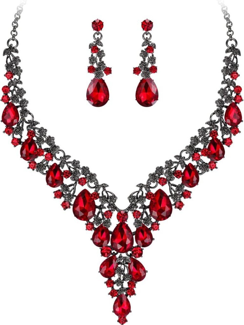 Elegant Wedding Jewelry Set: Bridal Necklace & Earrings for Women, Perfect Gift